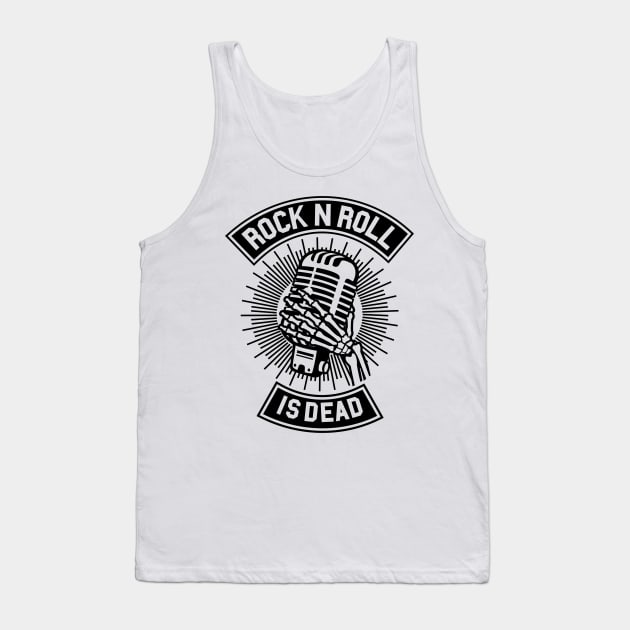 Rock N Roll Is Dead Tank Top by CRD Branding